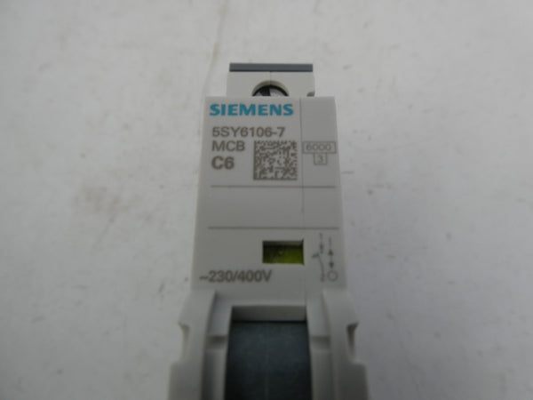 SIEMENS 5SY6106-7 230/400V 6A (PKG OF 12) NSMP
