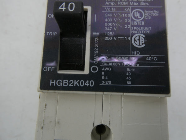 SIEMENS HGB2K040B 480V 40A NSMP