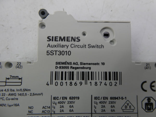 SIEMENS 5ST3010 400V 2A NSMP