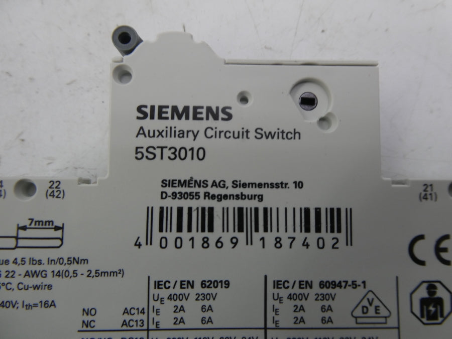 SIEMENS 5ST3010 400V 2A NSMP