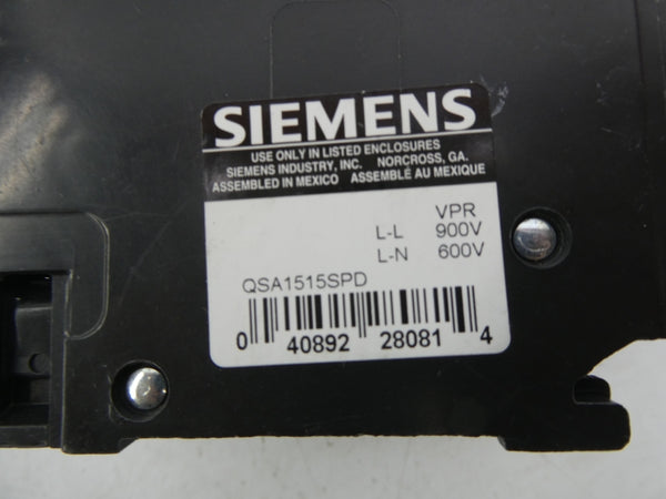 SIEMENS QSA1515SPD 120/240VAC 15A NSMP