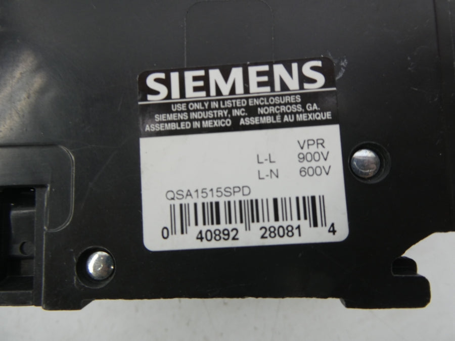SIEMENS QSA1515SPD 120/240VAC 15A NSMP