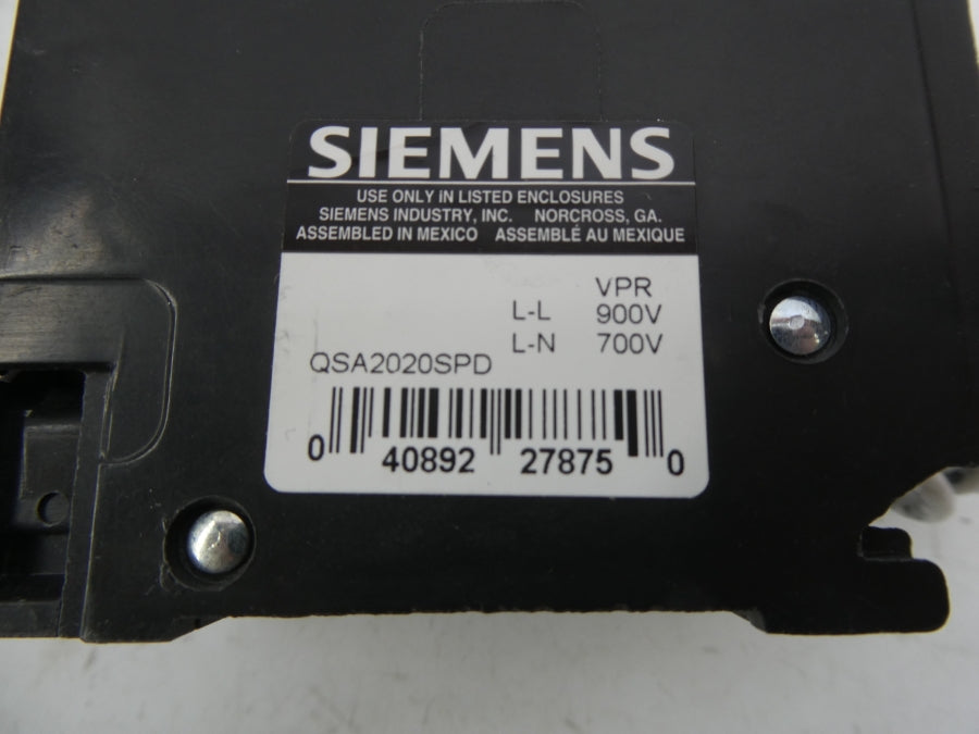 SIEMENS QSA2020SPD 120/240VAC 20A NSMP