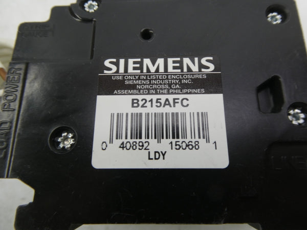 SIEMENS B215AFC 120/240VAC 15A NSMP