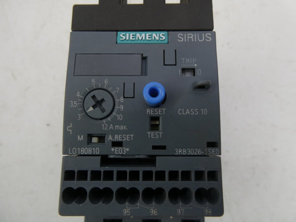 SIEMENS 3RB3026-1SE0 3-12A NSMP
