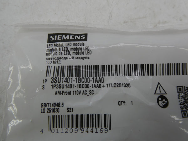 SIEMENS 3SU1401-1BC00-1AA0 110VAC NSMP