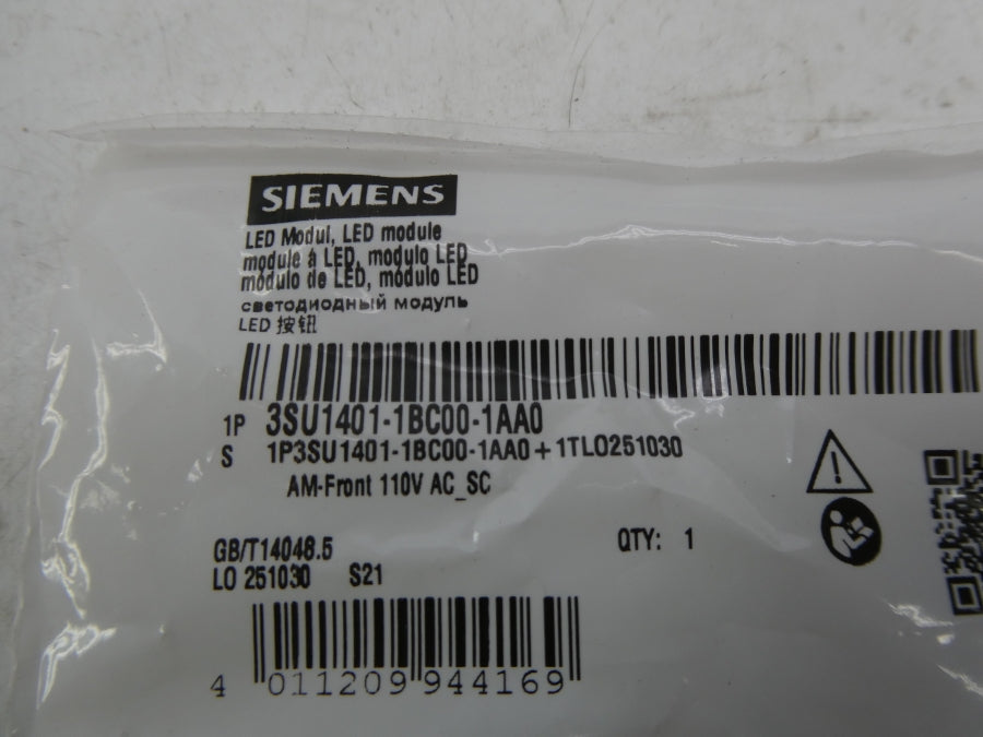 SIEMENS 3SU1401-1BC00-1AA0 110VAC NSMP