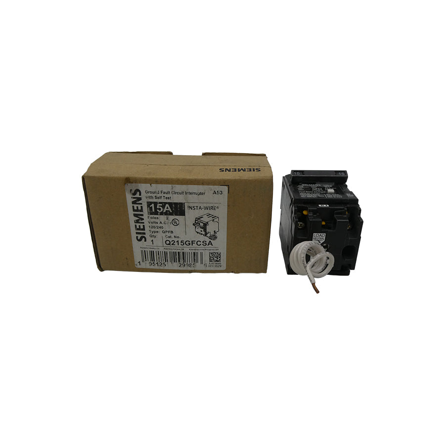 SIEMENS Q215GFCSA 120/240VAC 15A NSMP