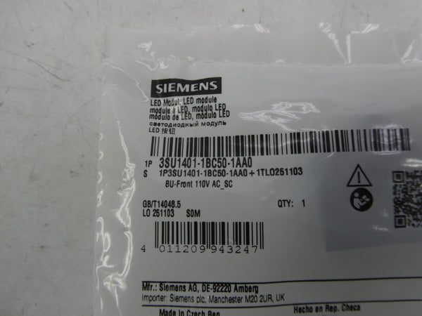 SIEMENS 3SU1401-1BC50-1AA0 110VAC NSMP