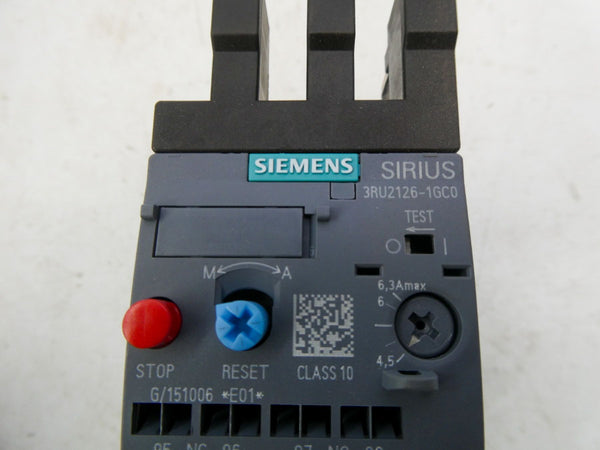 SIEMENS 3RU2126-1GC0 4.5-6.3A NSMP