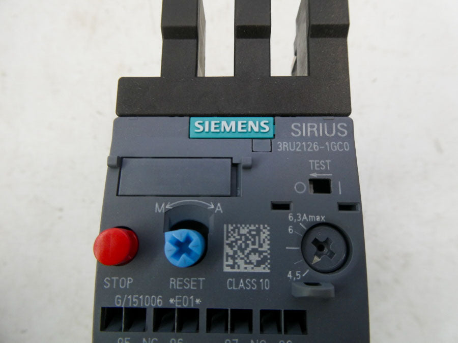 SIEMENS 3RU2126-1GC0 4.5-6.3A NSMP
