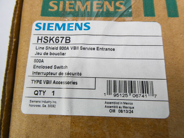 SIEMENS HSK67B 800A NSMP