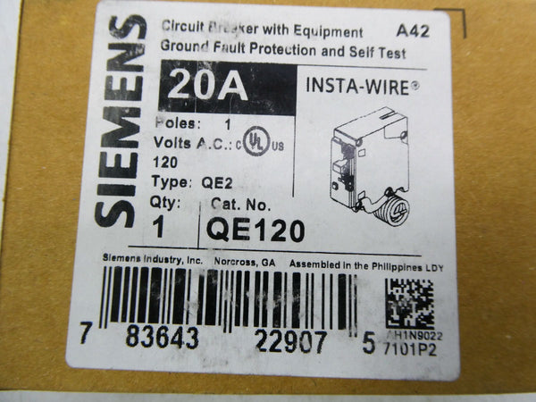 SIEMENS QE120 120V 20A NSMP