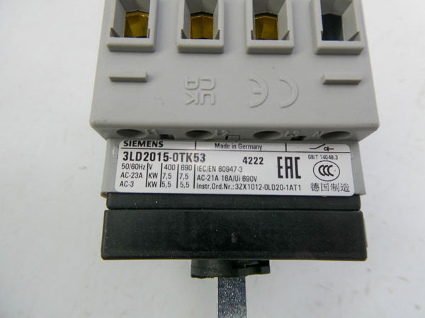 SIEMENS 3LD2015-0TK53 NSMP