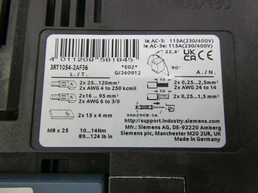 SIEMENS 3RT1054-2AF36 110-127V NSMP