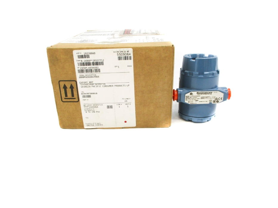 ROSEMOUNT 2090PG2S22G1M5E5 10.5-42.4VDC 150PSI NSMP
