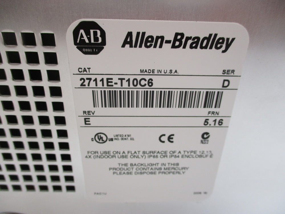 ALLEN BRADLEY 2711E-T10C6 SER. D F/W 5.16 NSMP