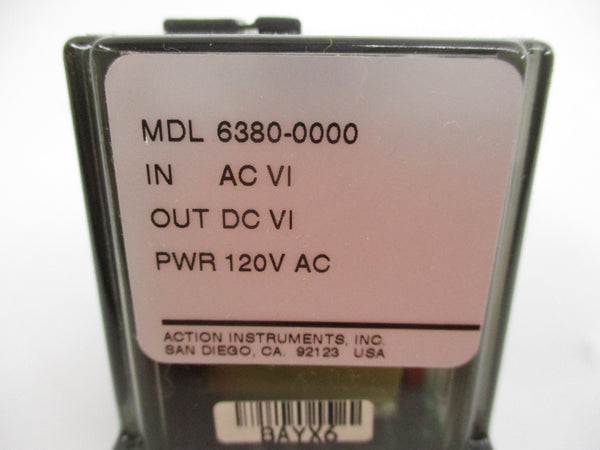 ACTION INSTRUCTIONS 6380-0000 NSMP
