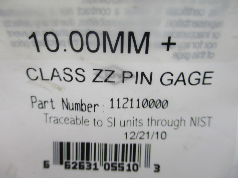 VERMONT GAGE 112110000 NSMP