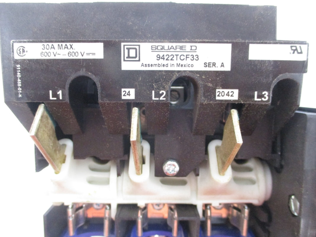 SQUARE D 9422TCF33 SER. A 600V 30A NSNP