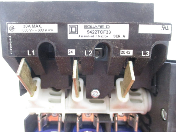 SQUARE D 9422TCF33 SER. A 600V 30A NSNP