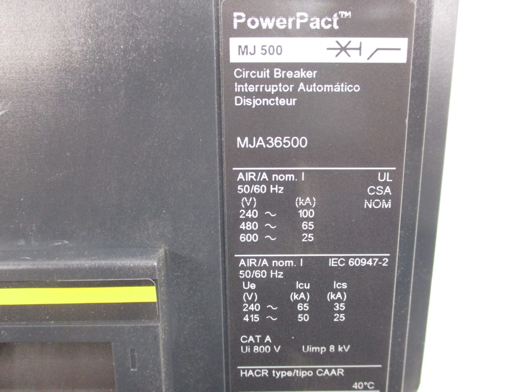 SQUARE D MJA36500 SER. 2 600V 500A NSNP