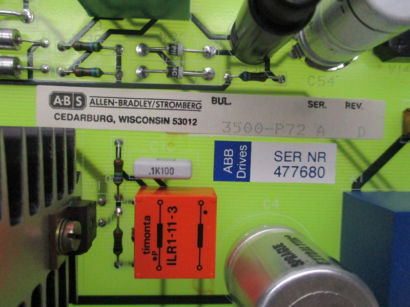 INDUSTRIAL SPARE PART 3500-P72 SER.A REV.D UNMP