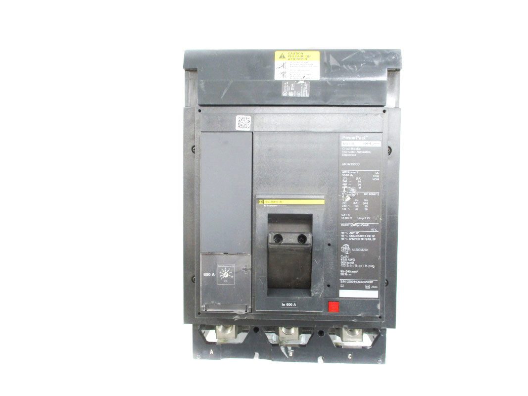 SQUARE D MGA36600 SER. 2 600V 600A NSNP