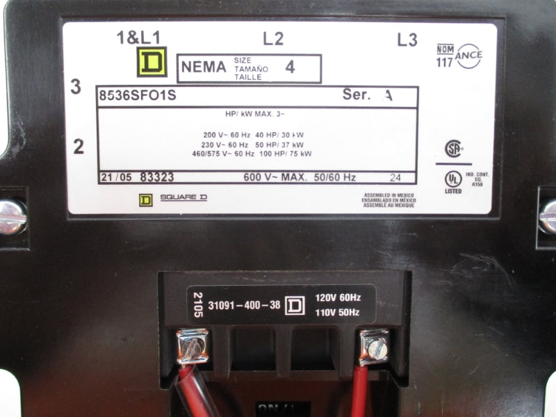 SQUARE D 8536SFO1V02S SER. A 110/120V NSNP