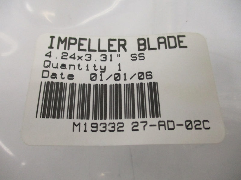 IMPELLER BLADE M19332 24X3.31 NSNP