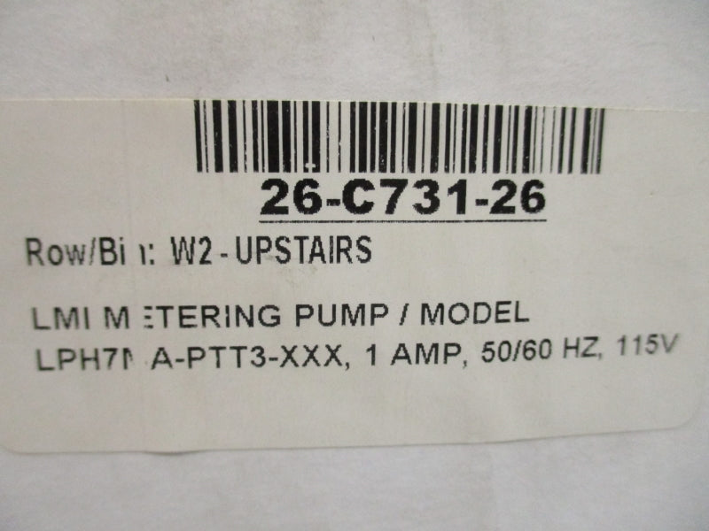 PULSAFEEDER LPH7MA-PTT3-XX 115V 35PSI 1A NSMP
