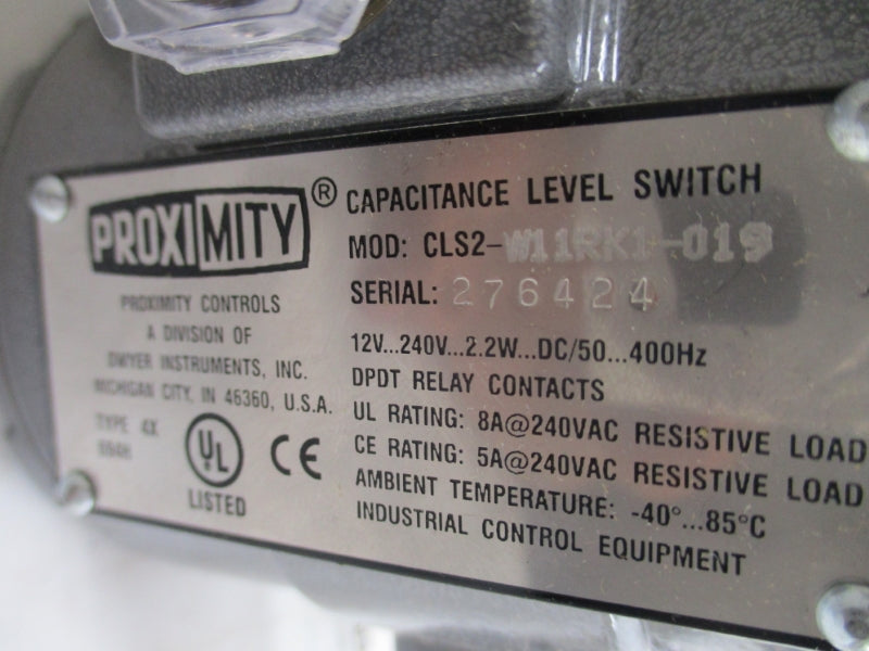 PROXIMITY CONTROLS CLS2-W11RK1-019 12-240V NSMP