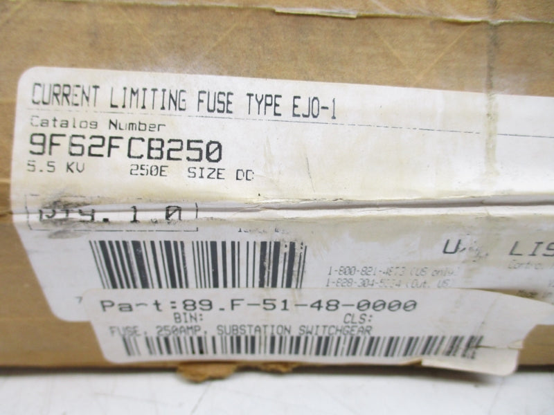 GENERAL ELECTRIC 9F62FCB250 5.5KV NSFS