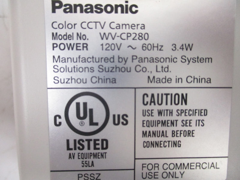 PANASONIC WV-CP280 120V NSMP