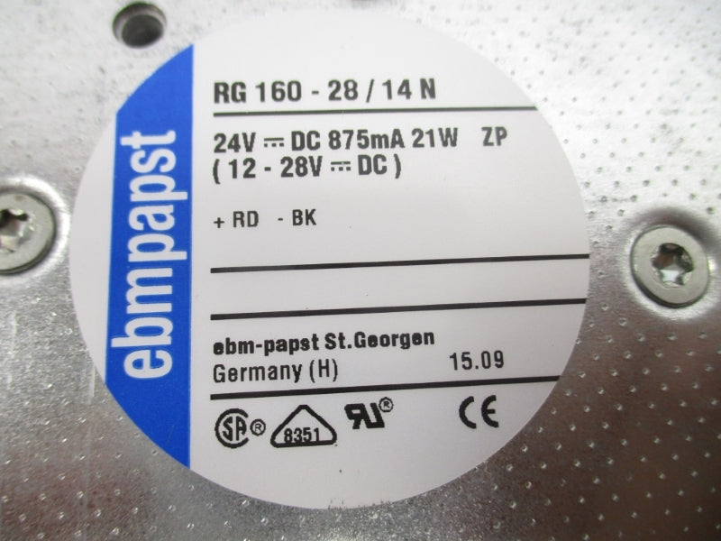 FAN RG160-28/14N 12-28V NSNP