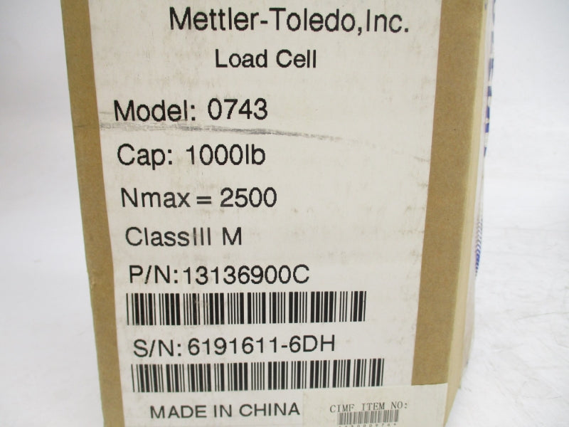 METTLER TOLEDO 13136900C 0743 NSMP