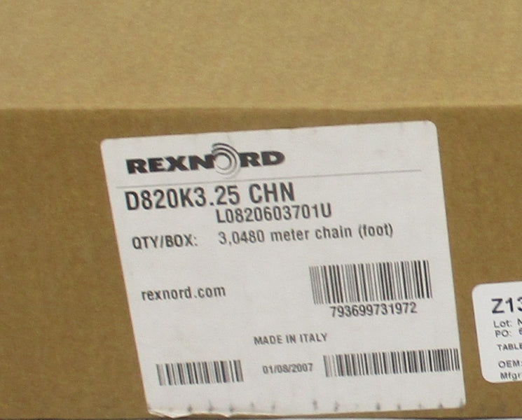 REXNORD D820K3.25 10' NSMP