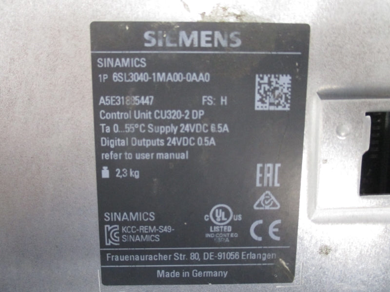 SIEMENS 6SL3040-1MA00-0AA0 24VDC 6.5A UNMP