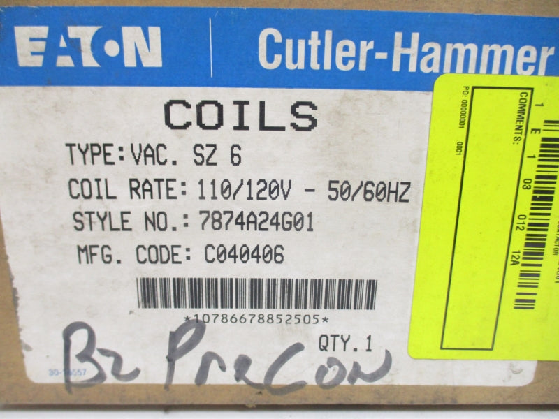 CUTLER HAMMER 7874A24G01 110/120V NSMP