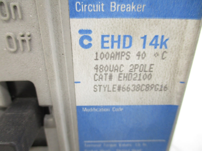 WESTINGHOUSE EHD2100 480VAC 100A NSMP