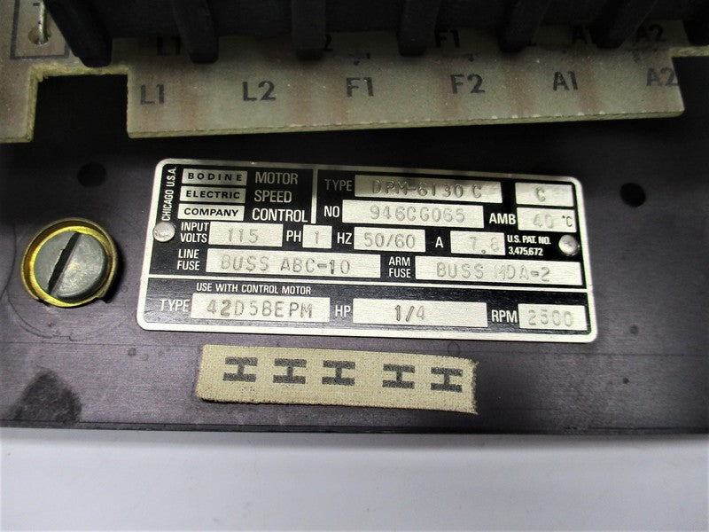 BODINE ELECTRIC DPM-6130 C UNMP