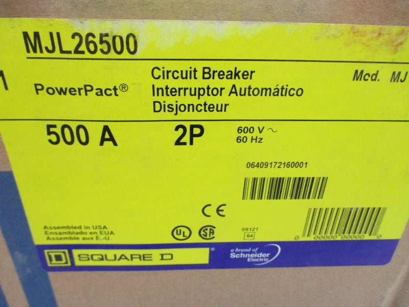 SQUARE D MJL26500 SER. 1 600V 500A NSFS