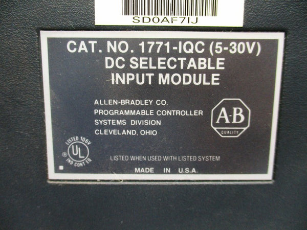 ALLEN BRADLEY 1771-IQC UNMP