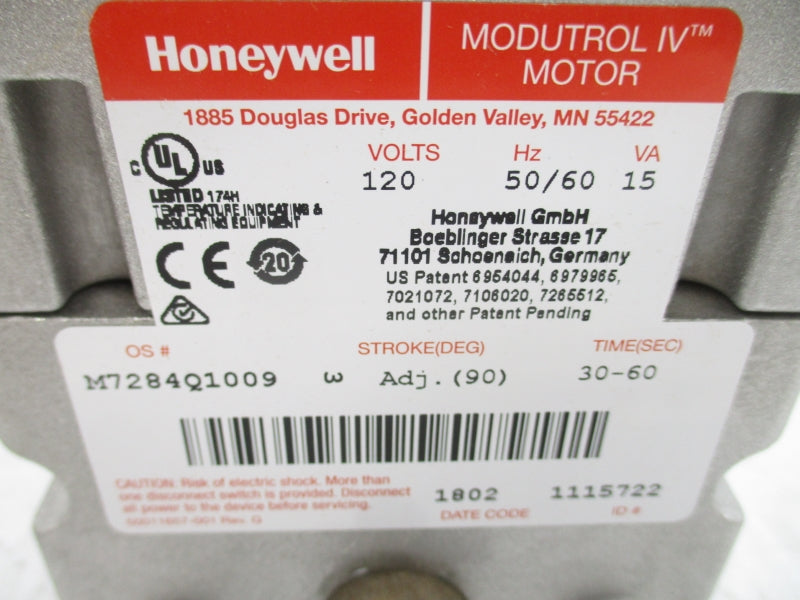 HONEYWELL M7284Q1009 120V 30-60S NSMP