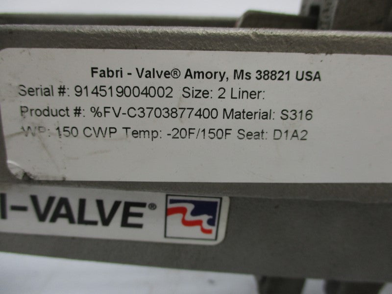FABRI-VALVE FV-C3703877400 NSNP