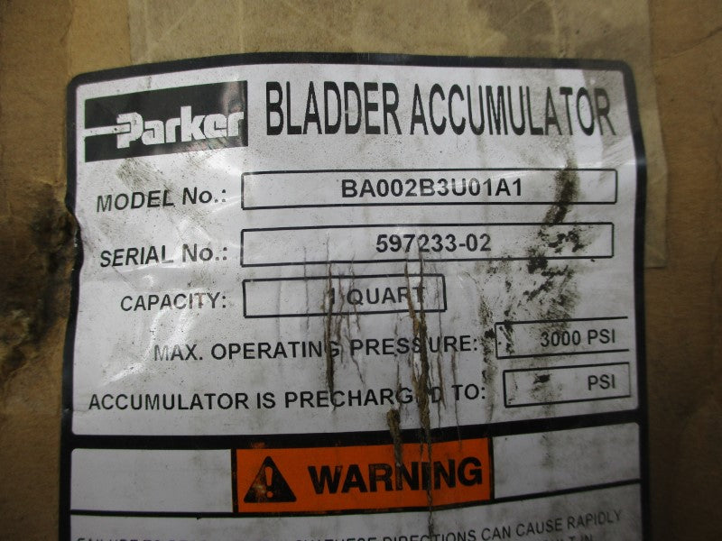 PARKER BA002B3U01A1 3000PSI NSMP