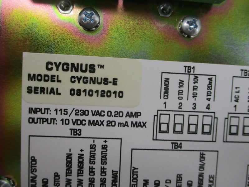 MAGPOWR CYGNUSE 7MP022  115/230VAC .20A NSMP