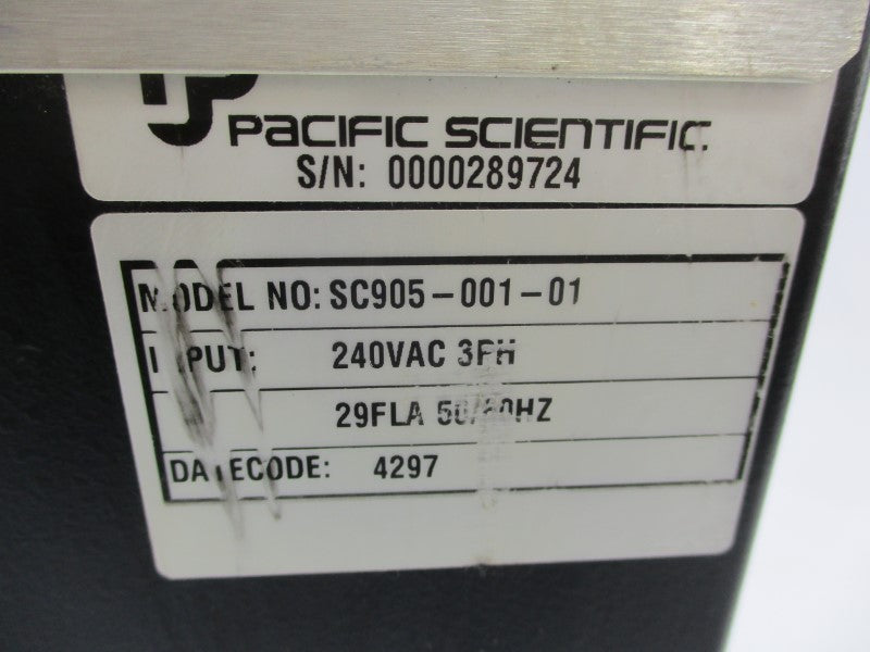 PACIFIC SCIENTIFIC SC905-001-01 240VAC UNMP