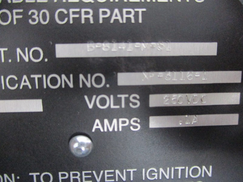INDUSTRIAL MRO B-8141-M-S1 250VDC UNMP