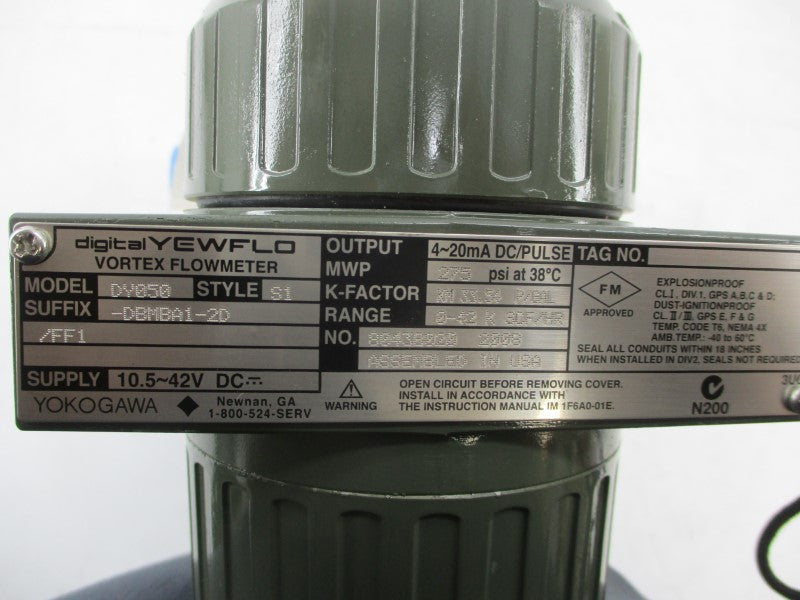 YOKOGAWA DY050S1-DBMBA1-25/FF1 10.5-42VDC 275PSI NSNP